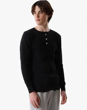 서멀 헨리넥 롱 슬리브