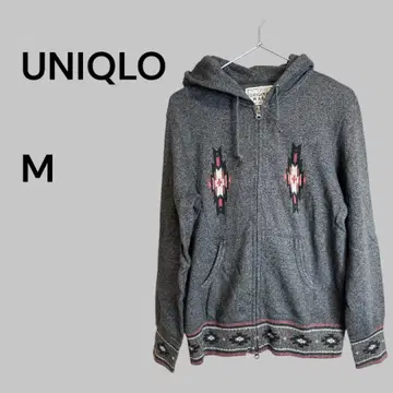 UNIQLO 그레이 후드 부착 후드티