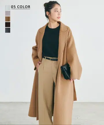 베이스먼트 온라인 리버 롱 코트 베이지 F