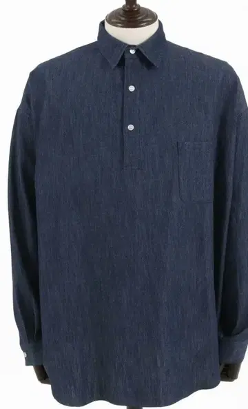 새상품급 CAMBIO 지눙크 풀오버 셔츠 데님 셔츠