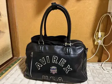 AVIREX 바시티 가죽 백