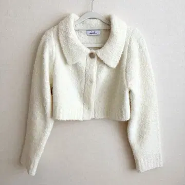 [ 새상품 미사용 ] clazzlin 숏 기장 코트 자켓 화이트