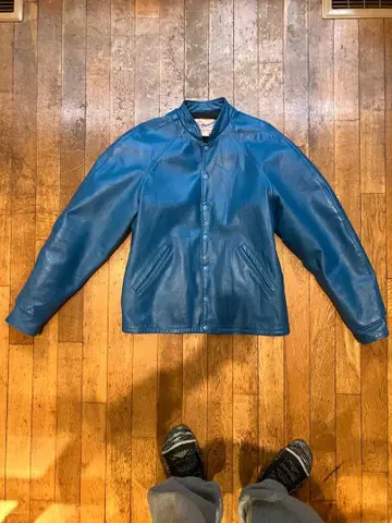 Bonwitt 가죽 자켓 사이즈 42 파랑