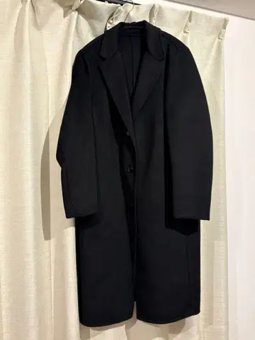 블랙 롱 코트 M 사이즈