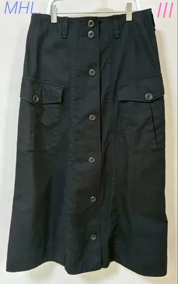 MHL. 코튼 린넨 롱 스커트 여성용 스커트 MHL