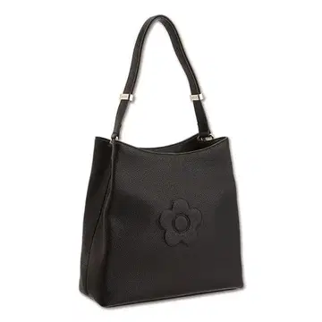 [ 새상품급 ] MARY QUANT 슈링크 데이지 엠보싱 토트 블랙