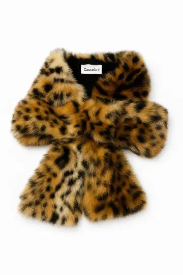 [새상품급] Casselini(캐세리니) 리본 티펫 레오파드