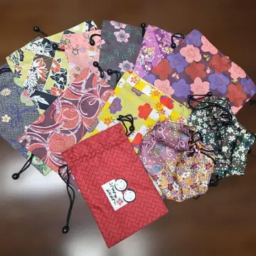 꽃무늬 패브릭 소재 복조리 세트