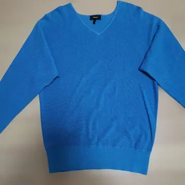 Theory 스카이블루 V넥 풀오버 S