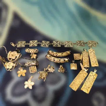 하와이안 액세서리 실버 925 19점 75g