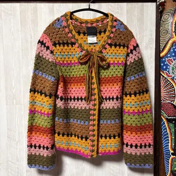 ANNA SUI 손뜨개질 가디건