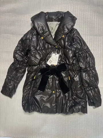 새상품 SCOOT CLUB 페이크 다운 자켓 블랙