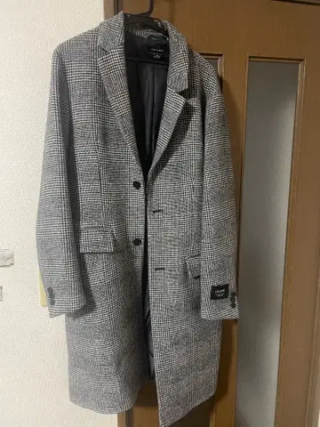 CONFRIM 체스터 코트 LARGE 체크 무늬