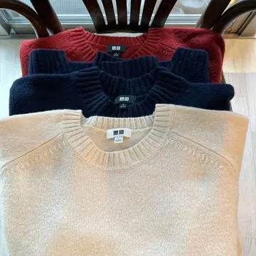UNIQLO 긴팔 니트 스웨터 3종 세트