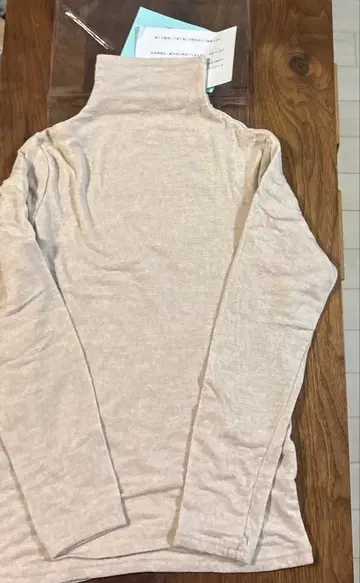 395. 천사의 면 쉬폰 울 플러스 보틀넥 이중 긴팔 풀오버 M