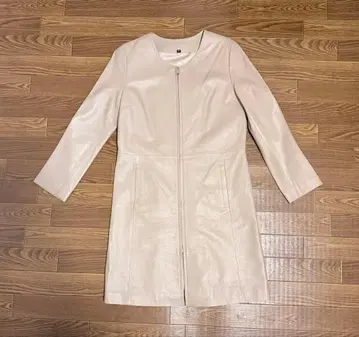 램 가죽 롱 코트