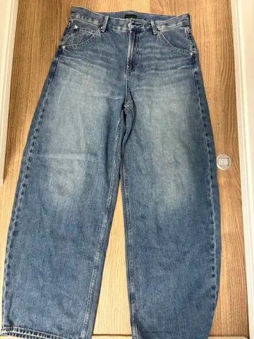 UNIQLO 배기 커브 진즈 28인치 블루