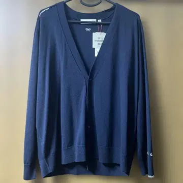 새상품 유니클로 ANYA HINDMARCH 네이비 가디건 L