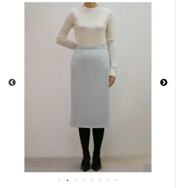 헤링본 타이트 스커트