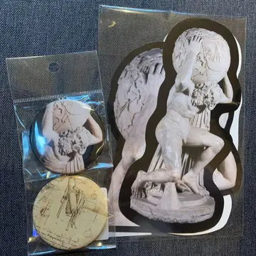 천공의 아틀라스 이탈리아관의 지보 캔뱃지 엽서