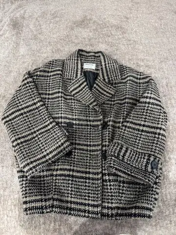 ENVYM 체크 코쿤 코트