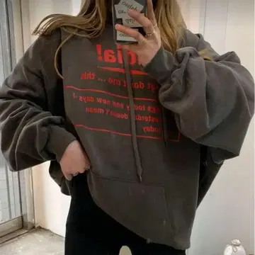 여성용 오버 사이즈 트레이닝복