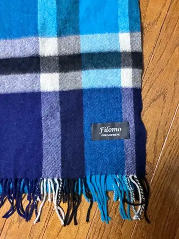 Filomo 캐시미어 100% 체크 스톨