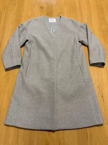 노카라 코트 그레이색