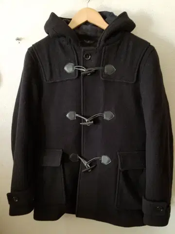 초미. THE SHOP TK 남성용 멜톤 하프 더플 코트