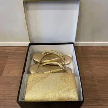 일본 의류용 조리 및 가방 세트 골드 결혼식 잡화