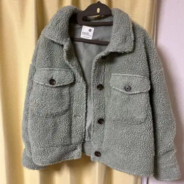 그린 플리스 자켓