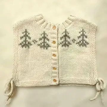 새상품급 SM2 TSUHARU 페루 니트 앞뒤 착용 자카드 니트 베스트