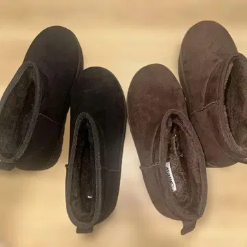 부츠 2종 세트 블랙 브라운