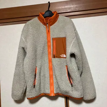 THE NORTH FACE 플리스 자켓 아이보리/오렌지 사이즈 M