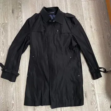 새상품급 준코 시마다 남성용 블랙 체스터 코트 L 사이즈