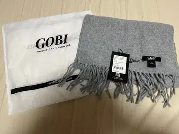 GOBI 캐시미어 100% 머플러 그레이
