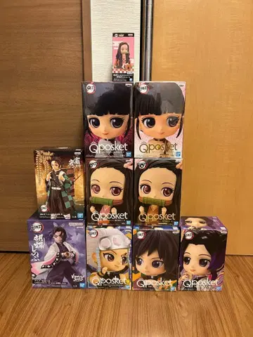 귀멸의 칼날 피규어 세트 제일복권 프라이스 q posket 인연의 장