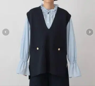 택 포함 새상품 A part by 스폰디쉬 V 베스트 네이비