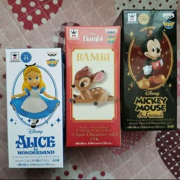 미개봉 디즈니 캐릭터 월드 컬렉터블 피규어 3점