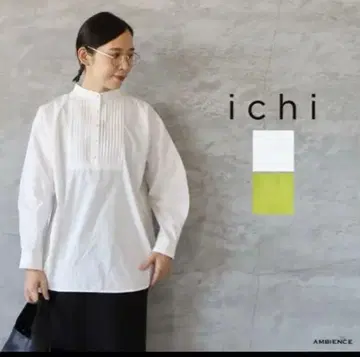완판템 시착만 한 상품 ICHI 이치 핀턱 블라우스 화이트 긴팔 여성용