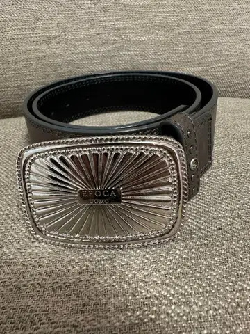 EPOCA UOMO 가죽 벨트 그레이