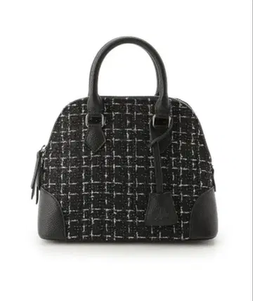 미라 오웬 와이드 숄더 트위드 보스턴 백