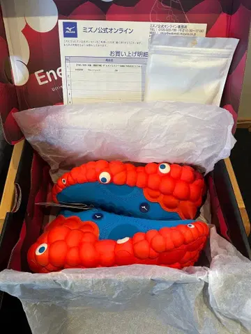 미즈노 미야쿠미야쿠 스니커즈 25cm 블루/레드 (초판입니다)