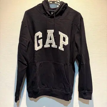 GAP 블랙 후드 부착 후드티