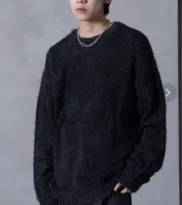 [ 완판템 ] G.O.C 오버 사이즈 샤기 크루 니트