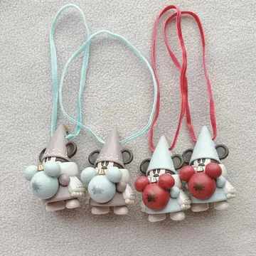 디즈니 크리스마스 릴린린 캡슐 토이 오너먼트