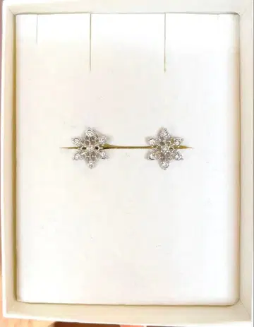 반돔 부티크 밀크림이 멋진 눈꽃 귀걸이 크리스마스