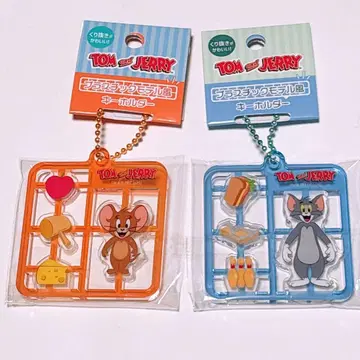 톰과 제리 플라스틱 모델풍 키링 프라모델 아크릴 키링
