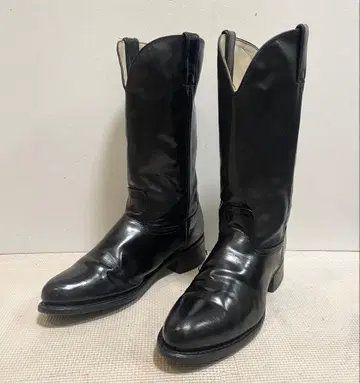 USA제 웨스턴 부츠 10D 가죽 카우보이 부츠 롱 부츠 천연 가죽