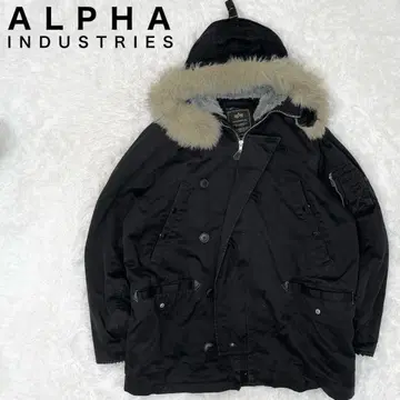 빅 사이즈 알파인더스트리 플라이트 자켓 2way XL 블랙